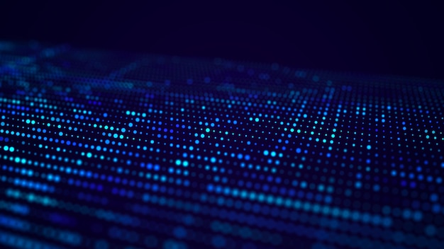 Abstract Digital Background Scienza Tecnologia Reti Big Data Link 3D