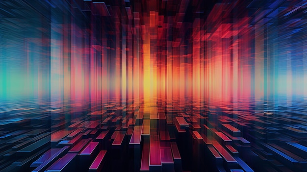 Abstract Digital Glitch Art