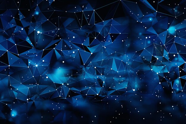 Abstract dynamic blue background