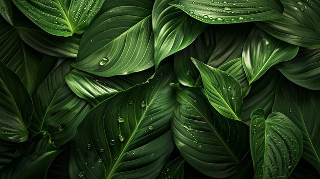 abstract foglia verde natura sfondo foglia tropicale