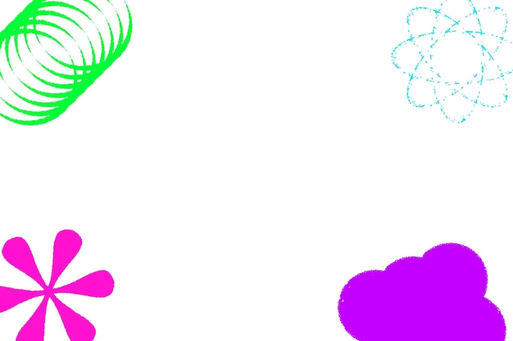 Foto abstract funky png frame stile anni '90 sfondo trasparente