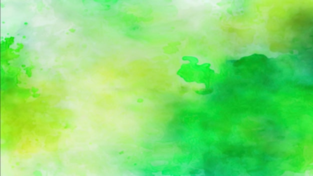 Abstract Generative AI illustrazione verde sfocato acquerello pastello Banner luminoso panoramico orizzontale