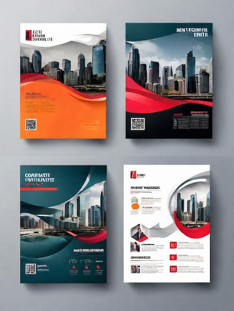 Abstract Geometric Business vector template for Brochure Annual Report Magazine Poster Corporate Presentation Portfolio Flyer Infographic Market con colore giallo e nero di dimensioni A4 Front e