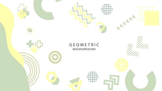 Abstract geometrico Memphis sfondo pastello design grafico carta da parati geometrica