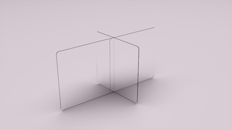 Photo abstract glass elements