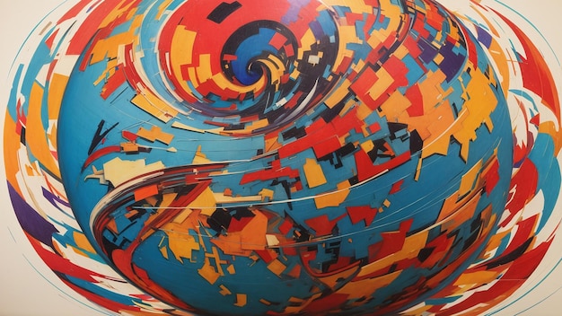 Abstract Globe