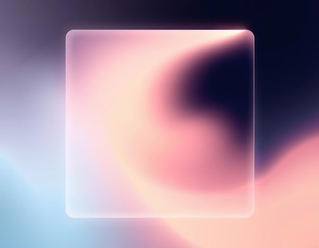 Abstract gradient background with a glowing frame