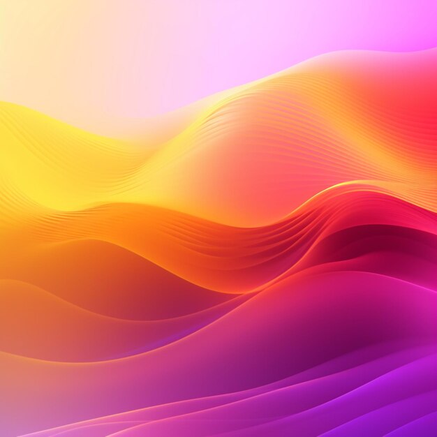 Abstract gradiente arancione ondata fluida sfondo carta da parati AI Arte generata