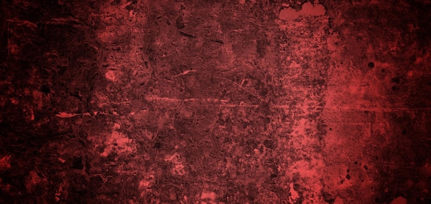 Abstract grunge sfondo rosso texture spaventoso muro rosso scuro sfondo pareti piene di graffi e macchie