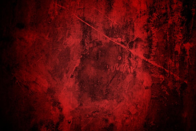 Abstract grunge texture di sfondo rosso spaventoso sfondo scuro rosso