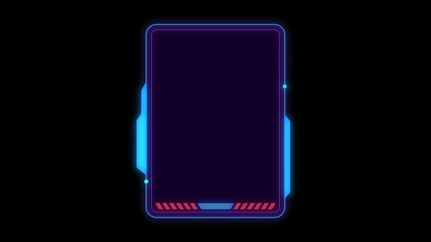 Abstract HUD visualizzazione infografica scifi informazioni futuristiche