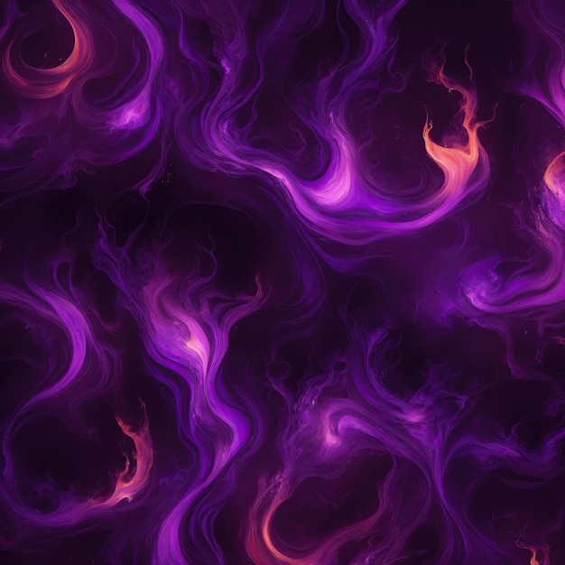 Abstract I modelli viola bruciano nelle fiamme di fuoco