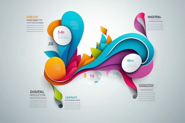 Abstract Illustrazione digitale 3D Infografica Illustrazione vettoriale può essere utilizzata per il layout del flusso di lavoro Diagramma numero opzioni web design