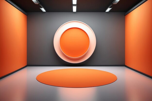 Abstract liscio backdrop arancione layout designstudioroom web template Rapporto aziendale con liscio cerchio gradiente colore