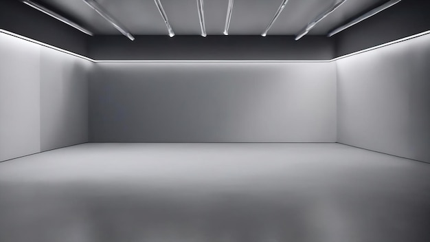 Abstract liscio vuoto studio grigio bene uso come attività di sfondo