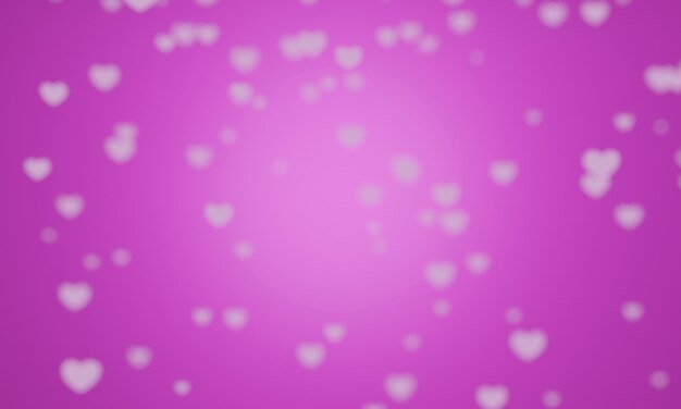 Abstract love pink heart gradient textureGradation color pink light Valentines Day background 3D Rendering