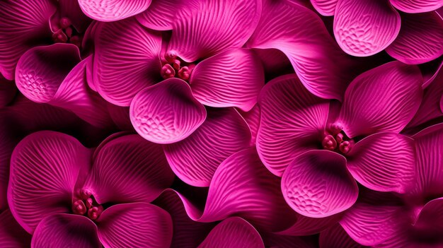 Abstract Magenta Orchid Texture Flowers Pattern con attenzione ai dettagli dei petali vibranti