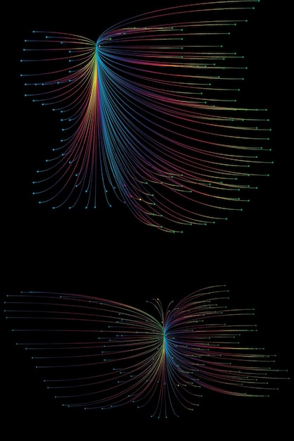abstract multicolored spiral fractal pattern computer generated graphics