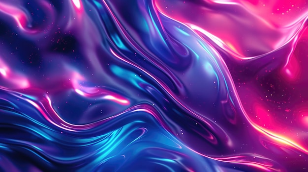 Abstract Neon Liquid Swirls (vortici liquidi al neon)