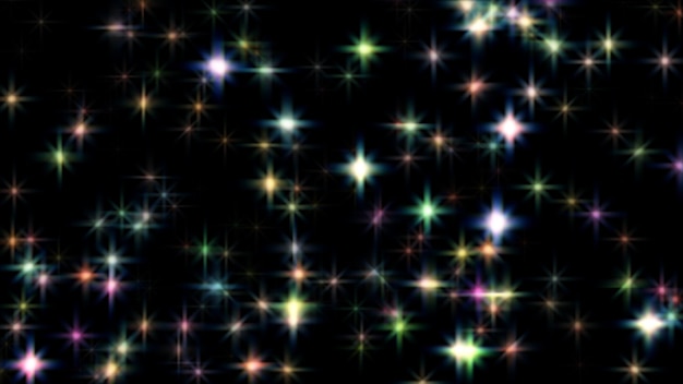 Abstract Night Sky Sparkles Background in 4k