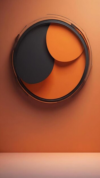 Abstract orange background layout designstudioroom web template business report with smooth circ