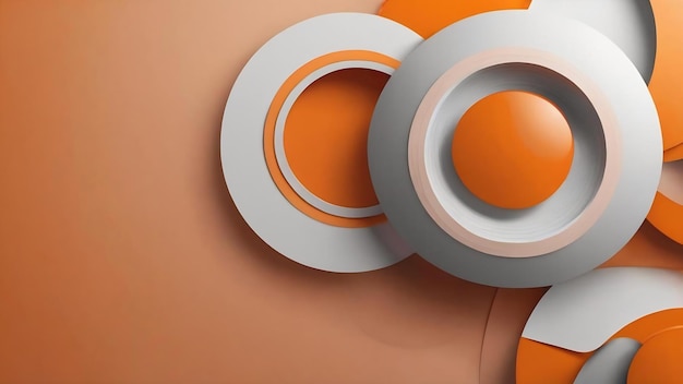 Abstract orange background layout designstudioroom web template business report with smooth circle g