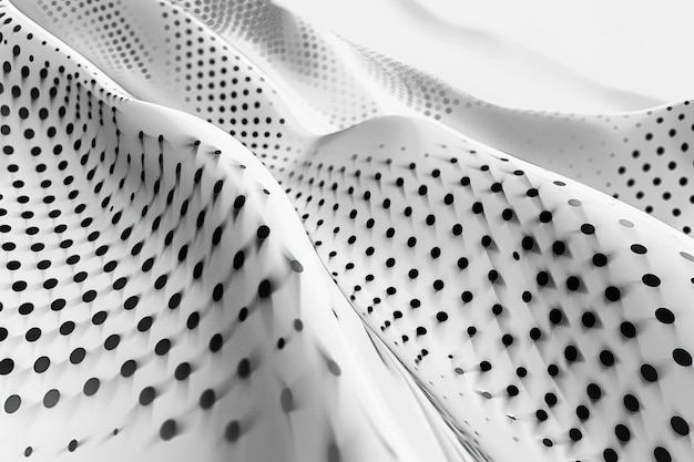 Abstract Paper in Dots Pattern Monochrome Graphic Design Mockup