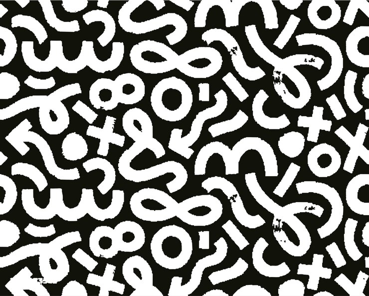 abstract pennello doodle sfondo modello senza cuciture vettore per scopi decorativi