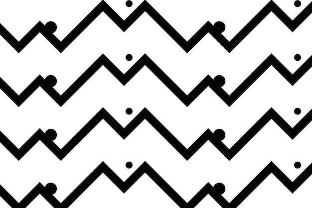 Abstract png sfondo trasparente modello a zigzag nero design semplice