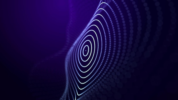 abstract polygonal space low poly 3d wire artificial intelligence 3d rendering