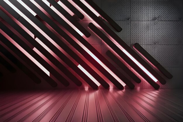 Abstract Red Black Gradient Texture Metal Soft Tech
