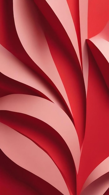Abstract red paper cut background design per la promozione di banner sui social media