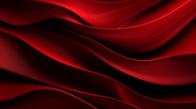 Abstract rosso 3d oscuro ondulato sfondo generativa AI