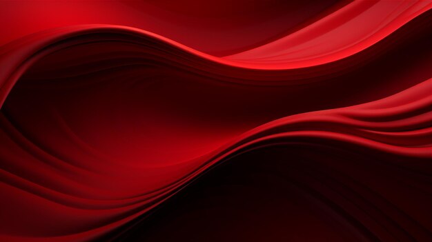 Abstract rosso 3d oscuro ondulato sfondo generativa AI