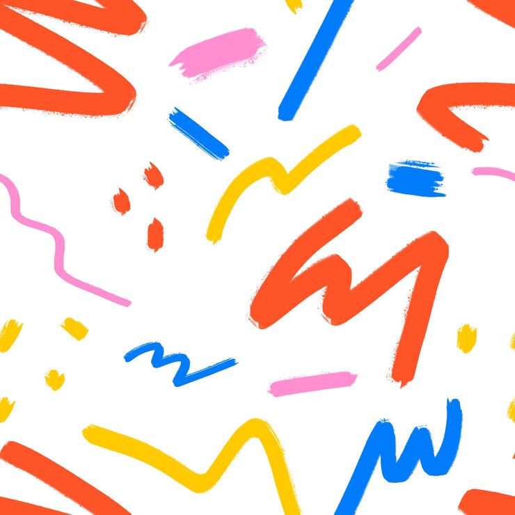 Photo abstract scribble doodle png pattern colorful design transparent background