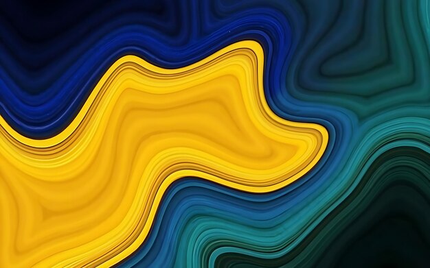 Abstract Sfondio a consistenza giallo e blu colore misto Sfondio Generativo Ai