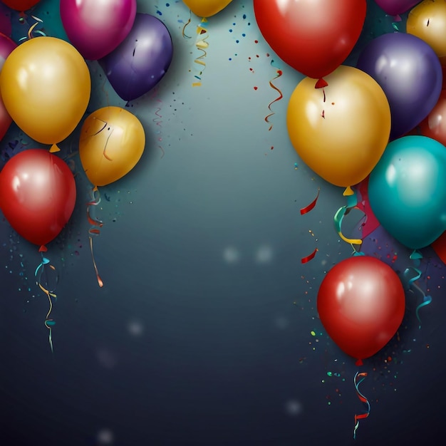 Abstract Sfondio festivo con palloncini Può essere utilizzato per la promozione pubblicitaria e la carta di compleanno