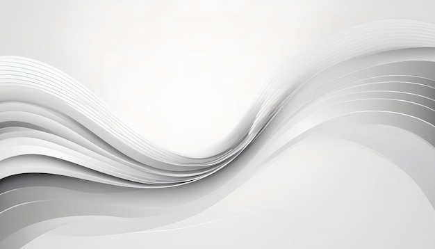 Abstract sfondo bianco e grigio per la presentazione e il design con linee ondulate dinamiche modello per
