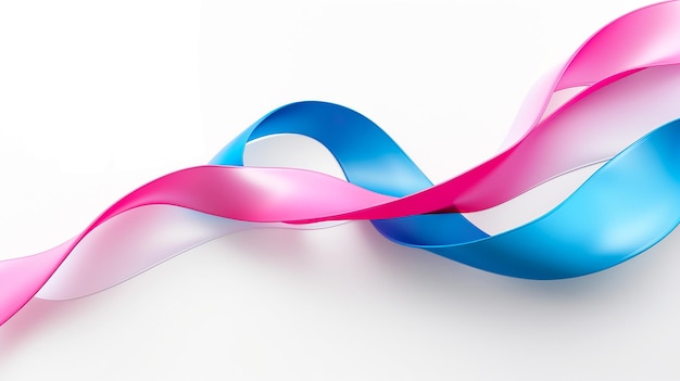Abstract smooth color wave vector Curve flow motion illustration Blu e magenta