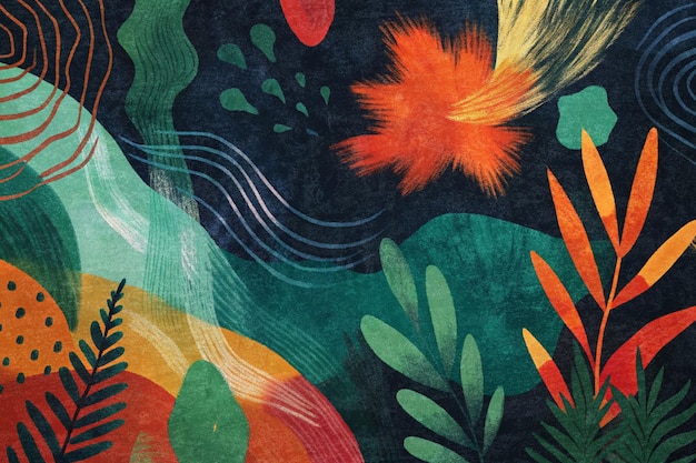 Abstract Tropical Bloom
