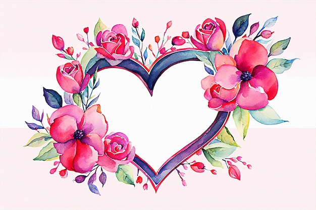 Abstract Valentine frame border background valentine texture Valentine banner design Concept d'amore