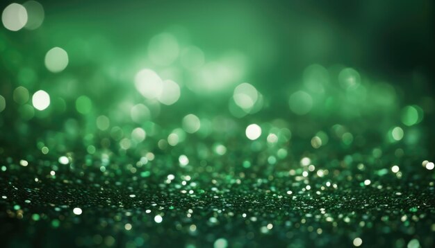 Abstract verde neon scintille Bokeh sfondo