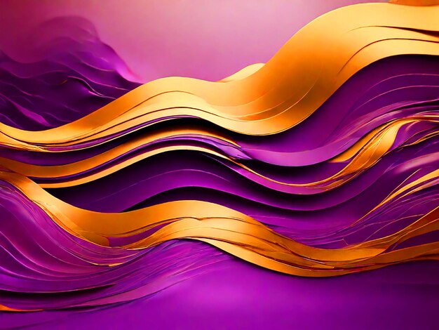 Abstract viola e oro onde hd 4k sfondo download