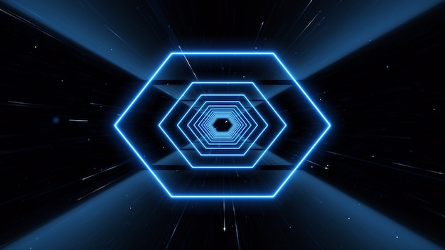 Abstract Vj sfondo al neon a strisce leggere