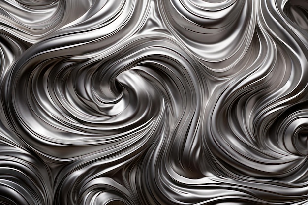Abstract Vortici di argento liquido