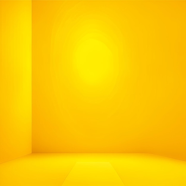 Abstract vuoto gradiente giallo parete dello studio uso come sfondo