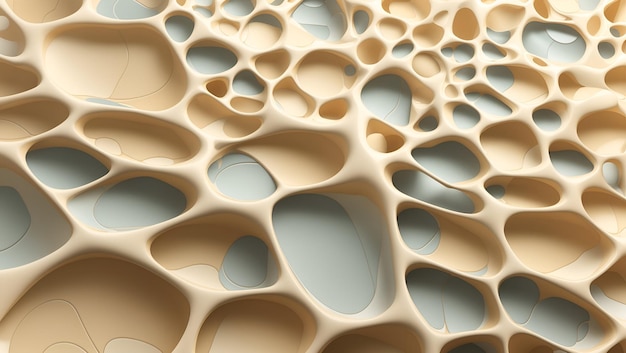 Abstrazione colore crema 3d texture voronoi sovrapposti modelli background design