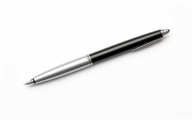 Accenti metallici a matita meccanica elegante su uno sfondo trasparente PNG bianco o trasparente