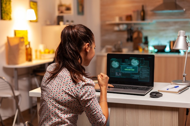 access granted for woman hacker after cyber attack