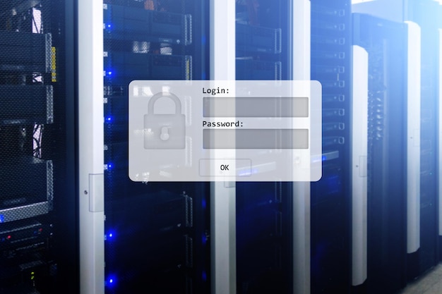 Accesso alla sala server e password per richiedere l'accesso ai dati e la sicurezza